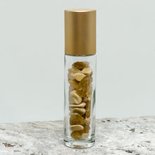 Load image into Gallery viewer, YELLOW JADE - Essential Oil Crystal Gemstone Roller Bottle
