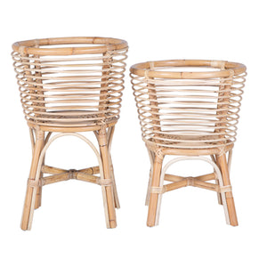 Plant Stand Natural Rattan