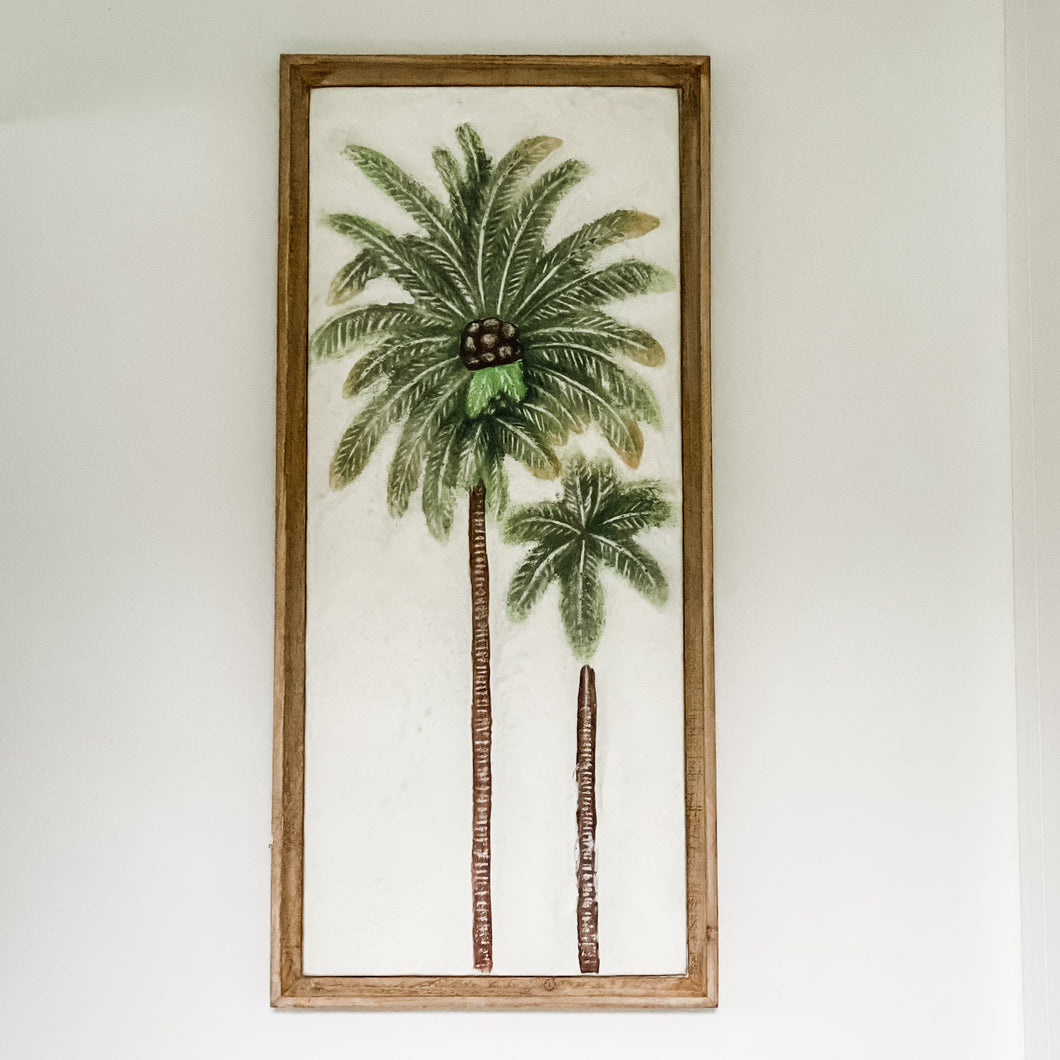 Palm Tree Wall Art Green