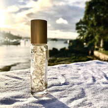 Load image into Gallery viewer, CLEAR QUARTZ - Essential Oil Crystal Gemstone Roller Bottle
