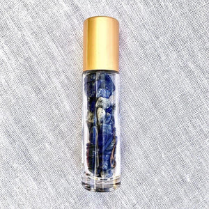 BLUE LAPIS - Essential Oil Crystal Gemstone Roller Bottle